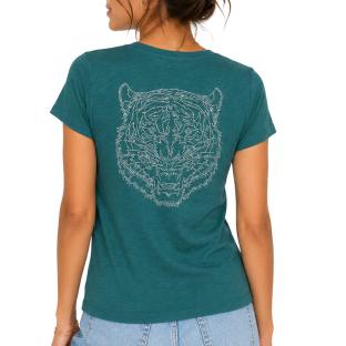 Grünes T-Shirt für Mädchen „Le Temps Des Cerises“ Remus Ansicht 0