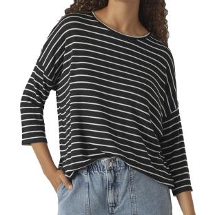 Pull Noir/Blanc Femme Vero Moda Brianna pas cher