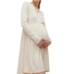 Robe Beige Femme Vero Moda Maternity Rib pas cher