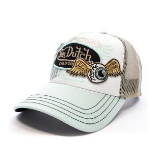 Casquette Turquoise/Noir/Beige Homme Von Dutch PATCHES vue 0