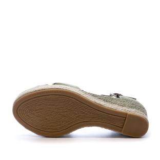 Sandales Compensées Kaki femme Tommy Hilfiger vue 5