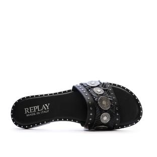 Sandales Noir Femme Replay Nairobi Mule vue 0