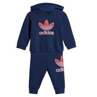 Survêtement Marine/Rouge Garçon Adidas Hoodie vue 0