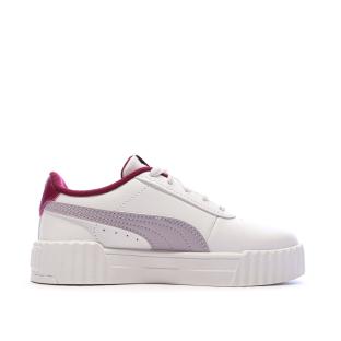Baskets Blanches/Mauves Fille Puma Carina 3.0 vue 2