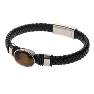 Bracelet Noir/Marron Homme Geographical Norway 315128 pas cher