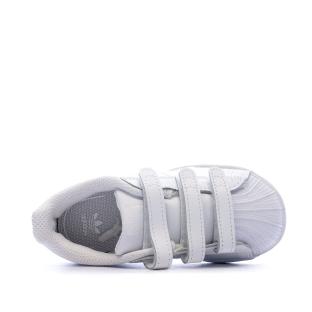 Basket Blanches Bébé Adidas SUPERSTAR CF I vue 4
