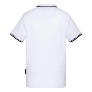 Polo Blanc Homme Schott PSWILL2 vue 2
