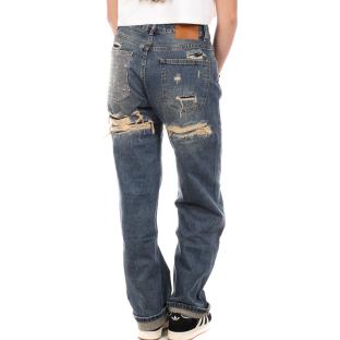 Jean Strass Bleu Femme Monday Premium Wide vue 2