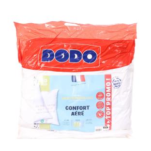 X2 Oreillers Blanc Dodo Confort Aéré 60x60 vue 0
