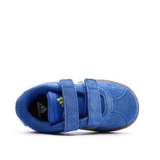 Baskets Bleu/Jaune Fille Adidas Grand Court 3.0 vue 4