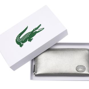 Portefeuille Argenté Femme Lacoste NF3937GZ vue 2