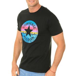 T-shirt Noir Homme Converse Standard Chuck Patch Fill vue 2