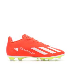 Chaussures de Foot Orange Junior Adidas X Crazyfast Club FxG vue 0