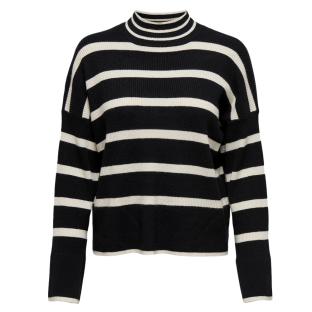 Pull Noir/Beige Femme Only Libi vue 2