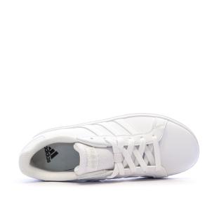 Baskets Blanches Mixte Adidas Grand Court 2.0 K vue 4