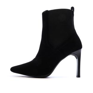Bottines Noir Femme Geox Faviola pas cher