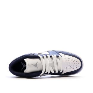 Air Jordan 1 Low Marine/Blanc Homme Nike vue 4