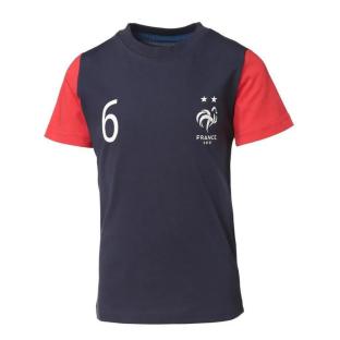 Pogba T-shirt Player Bleu/Rouge Homme Equipe de France pas cher