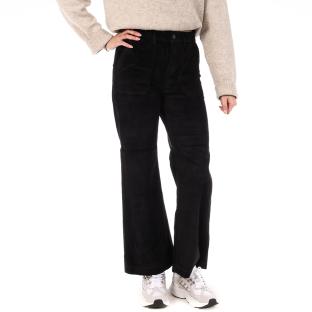 Pantalon en Velours Noir Femme Oraije Pedro pas cher