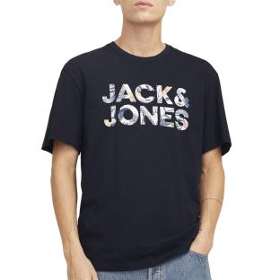 T-Shirt Marine Homme Jack & Jones Bryan vue 0