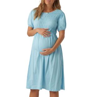 Robe de Grossesse Bleu Femme Mamalicious Pannie vue 0