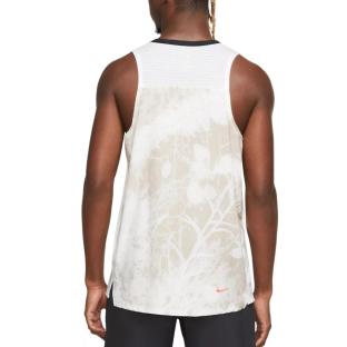Débardeur Blanc/Orange Homme Nike Solar vue 2