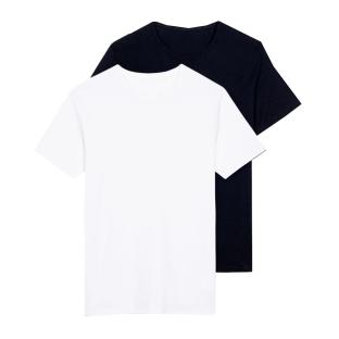 X2 T-shirt Noir/Blanc Homme LBO 266576 pas cher