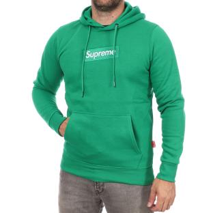 Sweat à Capuche Vert Homme Supreme Grip Lenny pas cher