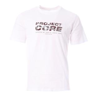 T-shirt Blanc Homme Jack & Jones Coirland 12284533 pas cher