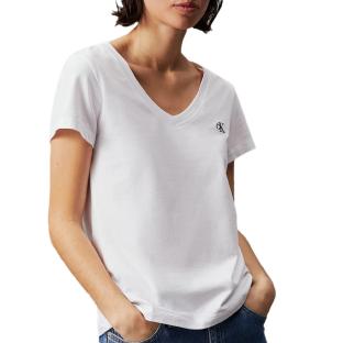 T-Shirt Blanc Femme Calvin Klein Jeans Essential bright pas cher