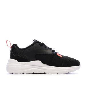 Baskets Noires/Blanches/Fushia Fille Puma Soft Wired 2 vue 0