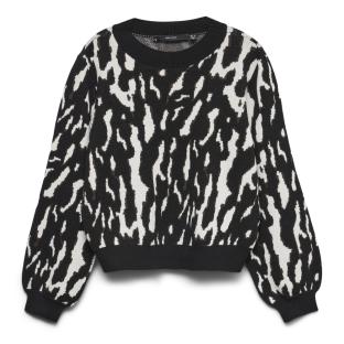 Vero Moda Nancy Women’s Black and White Printed Jumper Photo of the Espace des Marques %store% store - view of %key%