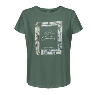 T-shirt Kaki Femme Only Life pas cher