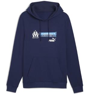 OM Sweat à Capuche Marine Homme Puma 2025 vue 0