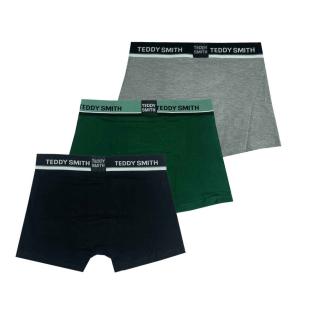 Lot de 3 Boxers Noir/Vert/Gris Homme Teddy Smith 1TS/52/9 vue 0