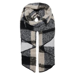Écharpe Noire/Gris à Motifs Femme Only Lima pas cher