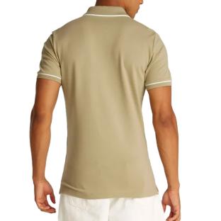 Polo Beige Homme Calvin Klein Jeans Tipping vue 2