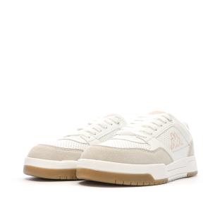 Baskets Blanches/Beiges/Roses Femme Kappa Manisw vue 6