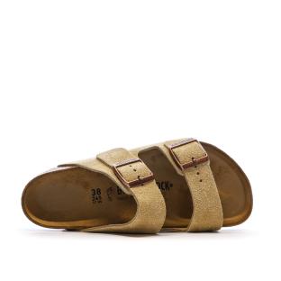 Sandales Latte Mixte Birkenstock Arizona vue 0