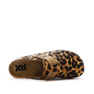 Sabots Noir/Camel à Imprimés Femme Xti 142871 vue 4