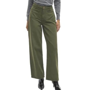Jean Large Vert Femme Vila Vicazo Wide vue 0