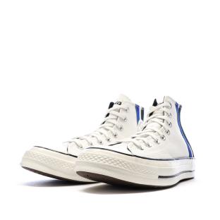 Baskets Blanches/Marines Homme Converse Chuck 70 vue 6