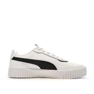 Baskets Blanches/Noires Femme Puma Carina 2.0 vue 2