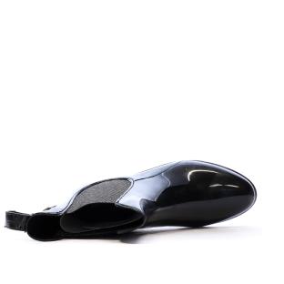 Bottine de Pluie Noir/Argenté Femme Les Tropéziennes Rainboo vue 4