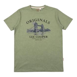T-Shirt Kaki Homme Lee Cooper LCN820 vue 0