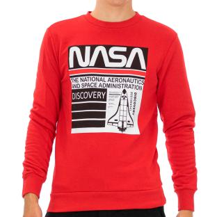 Sweat Rouge Homme Nasa 58S pas cher