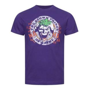 T-Shirt Violet Homme Dc Comics Smile Emblem vue 0