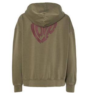 Sweat Kaki Femme Pieces Nalyn vue 0