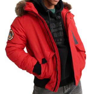 Parka Rouge Homme SuperdryEverest Bomber pas cher