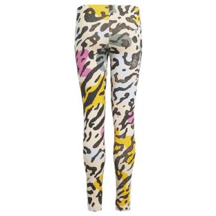 Legging Blanc/Noir à Imprimés Fille Adidas IB8604 vue 2